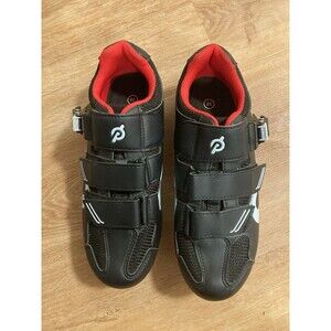 Peloton Spin Bike Cycling Shoes Size 38 US Women’s 7 black white red